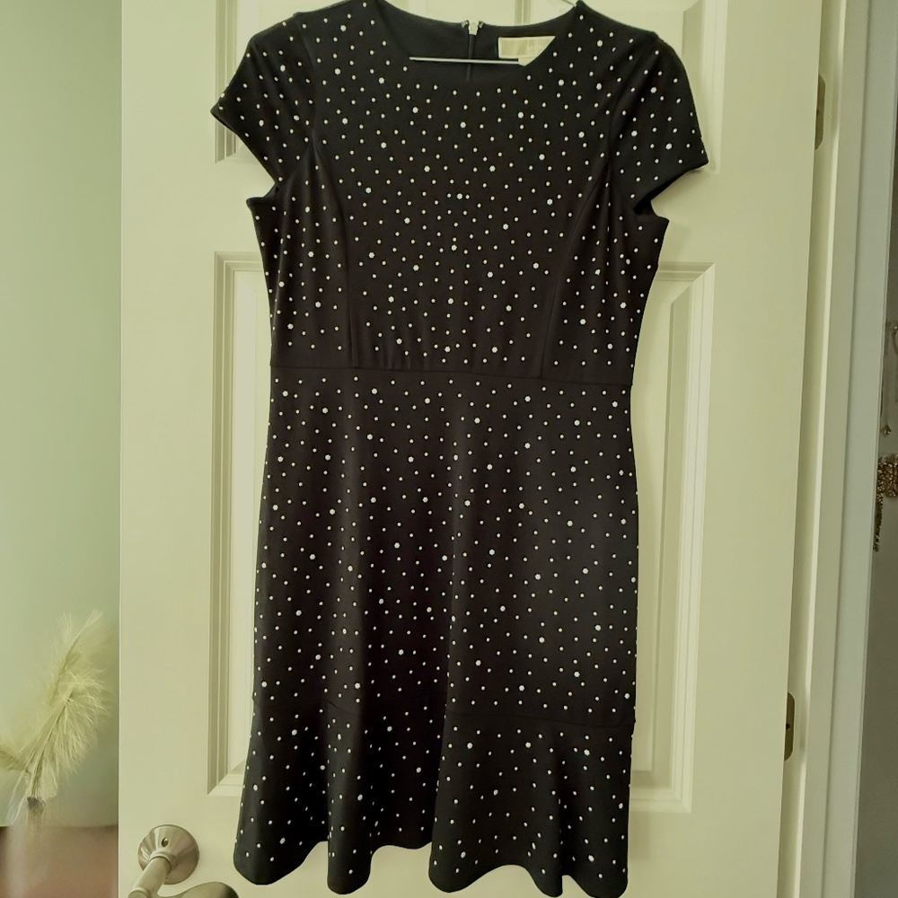 Michael Kors Black Polka Dot Dress-New with tags